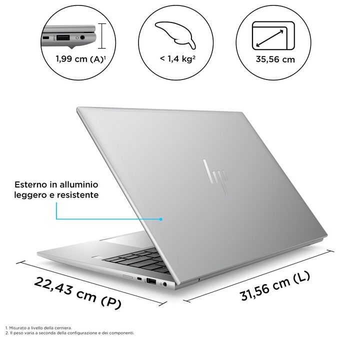 HP ZBook Firefly G10 Amd Ryzen 7-7840HS 32Gb Hd 1Tb Ssd 14