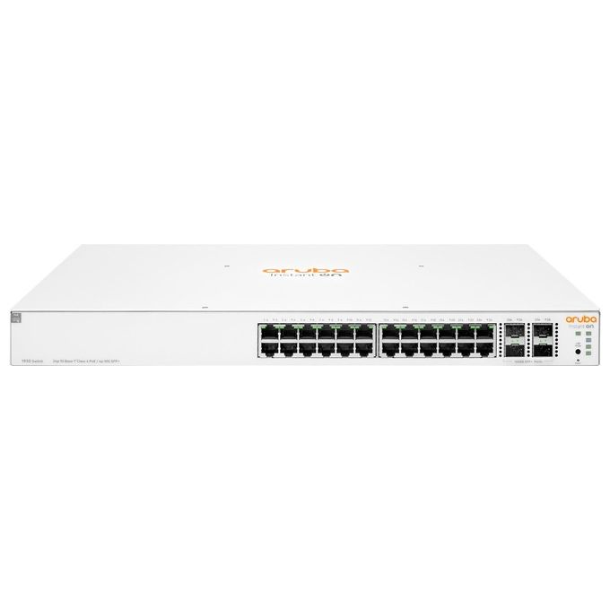 Image of HPE Aruba Instant On 1930 24g Class4 Poe 4sfp-sfp 370w Gestito L2 Gigabit Ethernet 10-100-1000 Supporto Power Over Ethernet 1U Bianco