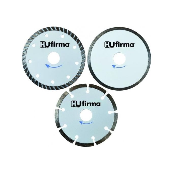 HU-Firma Dischi Diamantati Set 3 Pezzi Hobby White Diametro 11mm