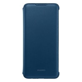 Huawei PU Custodia Flip Cover per P Smart 2019 in Eco Pelle Blu