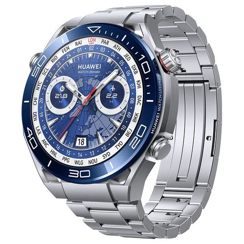 Huawei Watch Ultimate Titanium 1.5'' Amoled GPS Sport Salute Chiamate Notifiche Impermeabile 10 Atm Voyage Blue