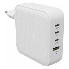 Caricabatterie USB-C/A 100W Ricarica Rapida per Smartphone Tablet Bianco