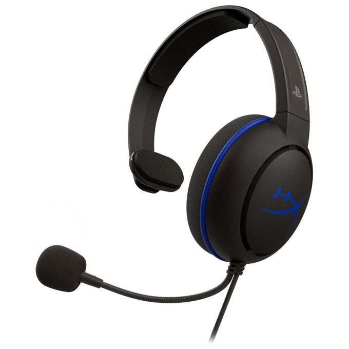 HyperX Cloud Chat Headset ? Certificazione ufficiale PlayStation per PS4 PS4 Pro PS5 limpidezza della voce in chat driver da 40 mm microfono con cancellazione del rumore controlli audio sul cavo