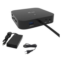 I-Tec C31HDMIDPDOCKPD65 Usb-C Hdmi DP Docking Station With Power Delivery 65W e Universal Charger 77W