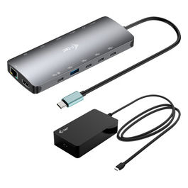 Docking Station USB-C Nano 3 Display 140W con Caricatore Universale