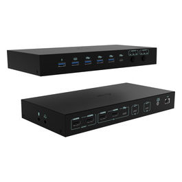 Docking Station USB-C KVM per 3 Host Doppio Video 92W