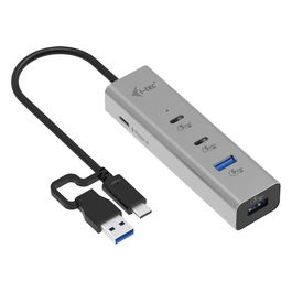 Hub Usb-C/Usb-A 2xUsb-C 2xUsb-A 85W Argento