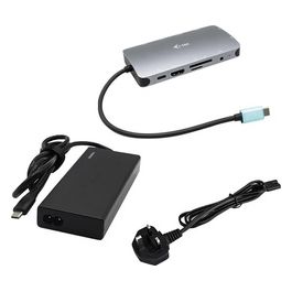 I-Tec Metal USB-C Nano Dock HDMI/VGA with LAN  Universal Charger 77 W