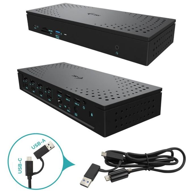 I-Tec Universal Usb 3.0/Usb-C/Thunderbolt Quattro 4k Display Docking Station  Power Delivery 100W