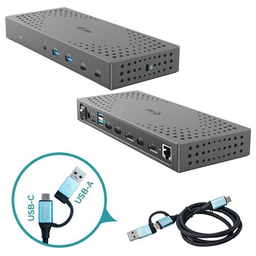 I-Tec USB 3.0 / USB-C / Thunderbolt 3x 4K Docking Station Gen 2  Power Delivery 100W