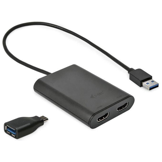 I-Tec USB 3.0 / USB-C Dual 4K HDMI Video Adapter