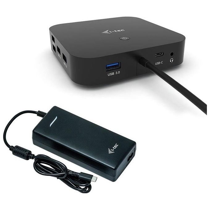 I-Tec Usb-C Dual Display Docking Station con Power Delivery 100W e Caricatore Universale 112W