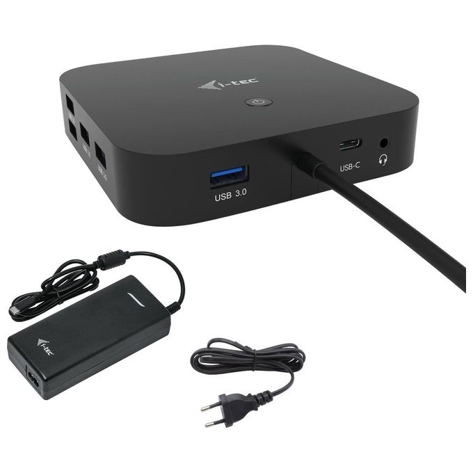 I-Tec Usb-c Hdmi Dp Docking Station con Power Delivery 100W e Universal Charger 112eW