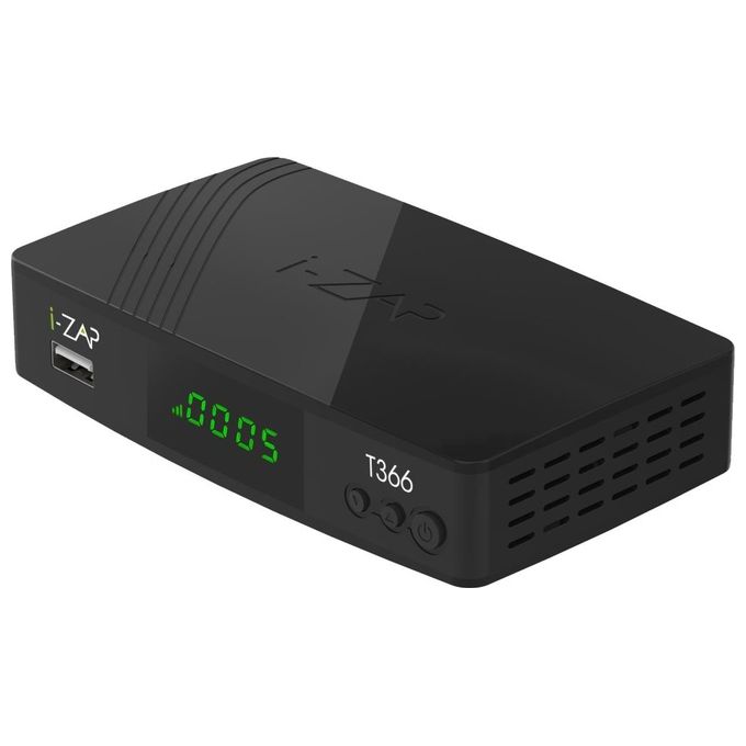 I-Zap Ricevitore Digitale Terrestre 366 Play Hd Zapper T2 Hevc 10 Bit