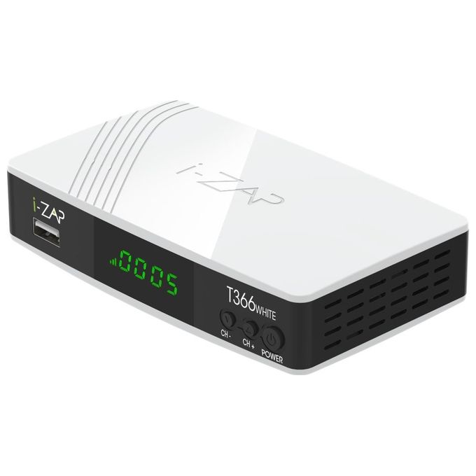 Image of I-Zap T366 bianco Decoder Digitale Terrestre DVB T2 HDMI-SCART USB-Ethernet