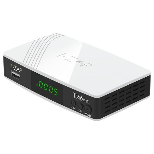 I-Zap T366 White Decoder Digitale Terrestre DVB T2 HDMI/SCART USB/Ethernet