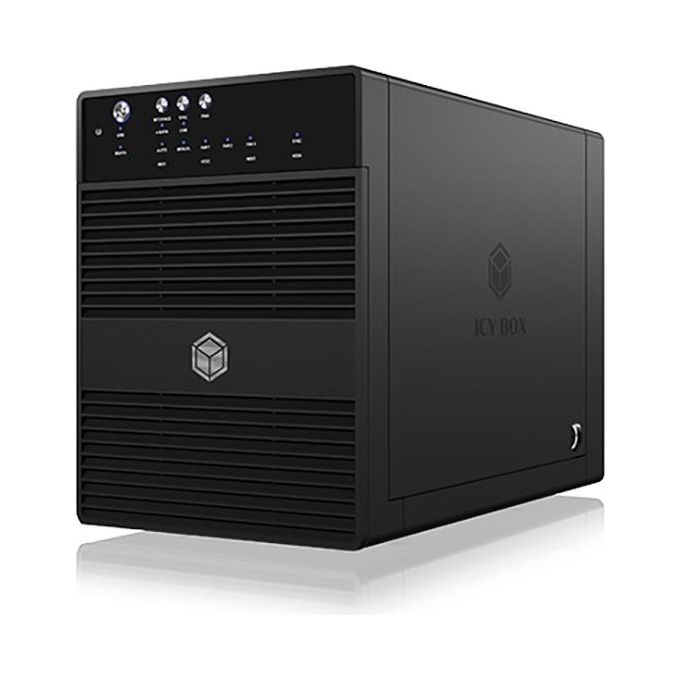 Icy Box IB-3640SU3 Box 4-bay JBOD con USB 3.0 / eSATA Nero