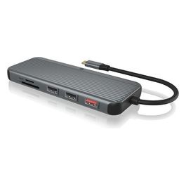 Icy Box IB-DK4060-CPD Docking Station Cablato Usb 3.2 Gen 1 Type-c Nero/Grigio