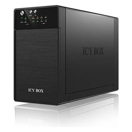 IB-RD3620SU3 Box 2-bay 3.5 pollici JBOD con USB 3.0/eSATA Nero
