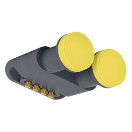 Id Digital Illuminatore Lnb 249 Dual Feed 4 Utenze Grigio e Giallo