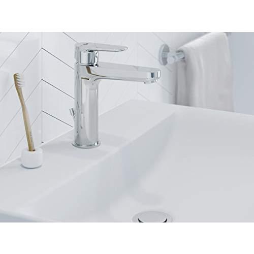 Miscelatore lavabo monocomando senza piletta senza asta di comando cromo  Ideal standard cerafine D