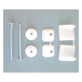 Coppia Supporti Fissaggio Sedile Wc con Bulloni in Metallo