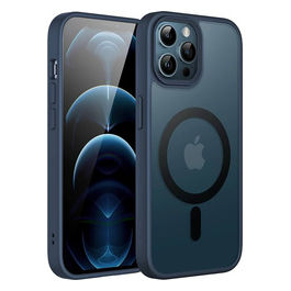 Cover Tank Crystal Magsafe per iPhone 12 Pro Max Blue Sierra