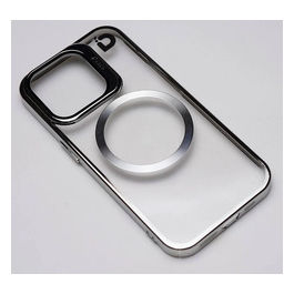 Cover Tank MagSafe Crystal Argento per iPhone 12/12 Pro