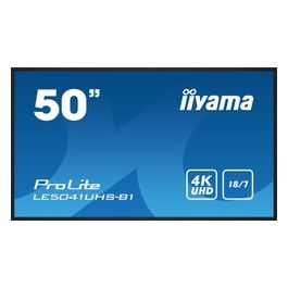 LE5041UHS-B1 Visualizzatore di Messaggi Pannello Piatto per Segnaletica Digitale 49.5" Lcd 350 Cd/m² 4k Ultra Hd Nero 18/7