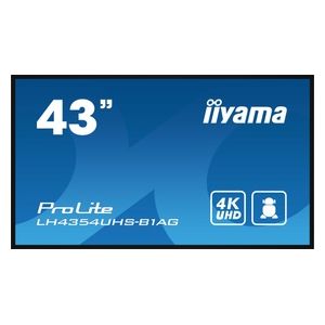 Iiyama LH4354UHS-B1AG Visualizzatore di Messaggi Pannello Piatto per Segnaletica Digitale 42.5" Lcd Wi-fi 500 Cd/m² 4k Ultra Hd Nero Processore Integrato Android 11 24/7
