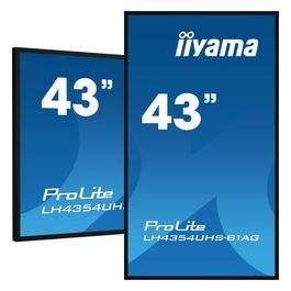 LH4354UHS-B1AG Visualizzatore di Messaggi Pannello Piatto per Segnaletica Digitale 42.5" Lcd Wi-fi 500 Cd/m² 4k Ultra Hd Nero Processore Integrato Android 11 24/7