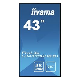 LH4370UHB-B1 Visualizzatore di Messaggi Pannello Piatto per Segnaletica Digitale 42.5" Va 700 Cd/m² 4k Ultra Hd Nero Processore Integrato Android 9.0 24/7