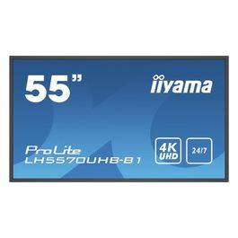 LH5570UHB-B1 Visualizzatore di Messaggi Pannello Piatto per Segnaletica Digitale 54.6" Va 700 Cd/m² 4k Ultra Hd Nero Processore Integrato Android 9.0 24/7