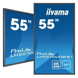 LH5570UHB-B1 Visualizzatore di Messaggi Pannello Piatto per Segnaletica Digitale 54.6" Va 700 Cd/m² 4k Ultra Hd Nero Processore Integrato Android 9.0 24/7