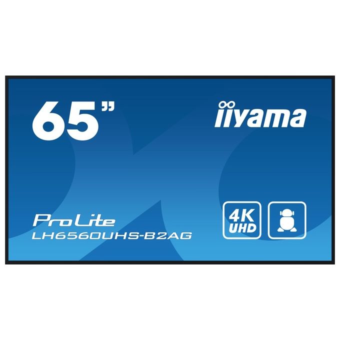 Iiyama LH6560UHS-B2AG Pannello Piatto per Segnaletica Digitale 65'' 3840x2160 Ultra HD VA Panel