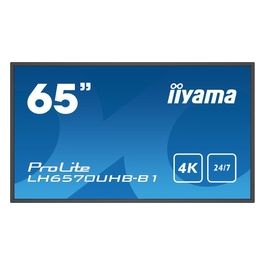 LH6570UHB-B1 Visualizzatore di Messaggi Pannello Piatto per Segnaletica Digitale 64.5" Va 700 Cd/m² 4k Ultra Hd Nero Processore Integrato Android 9.0 24/7