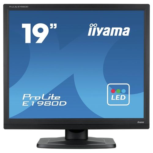 IIYAMA Monitor 19" LED TN ProLite E1980D-B1 1280x1024 XGA Tempo di Risposta 5 ms