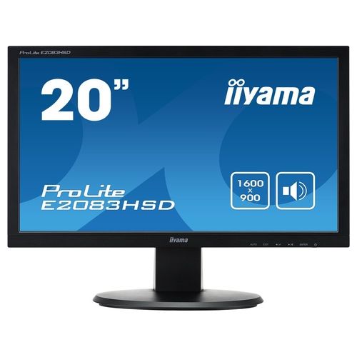 Iiyama Monitor Flat 19.5" ProLite E2083HSD-1 1600 x 900 Pixel TN Tempo di risposta 5 ms 