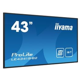 ProLite LE4341S-BB2 43" Display Lcd Retroilluminato a Led Segnaletica Digitale 1080p (Full Hd) 1920x1080 Base Nera con Finitura Lucida