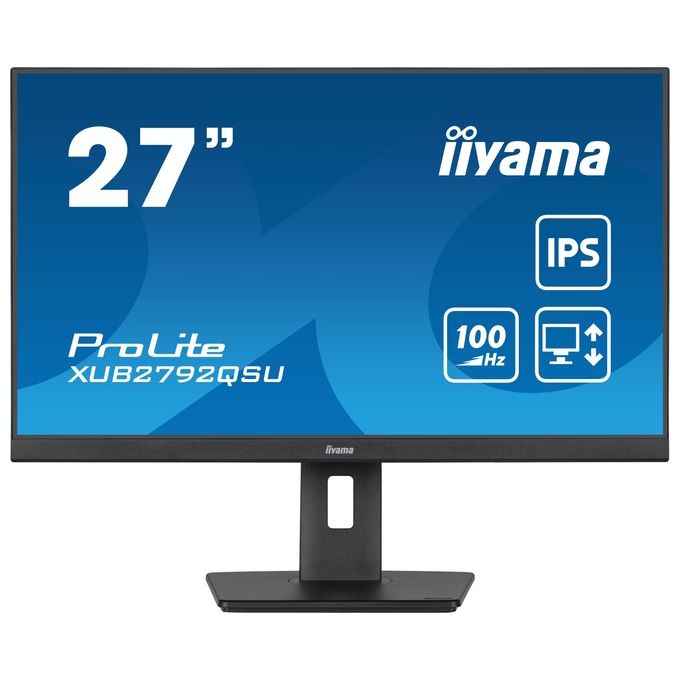 Iiyama ProLite Monitor PC 27'' 2560x1440 Pixel Full HD LED Nero Opaco