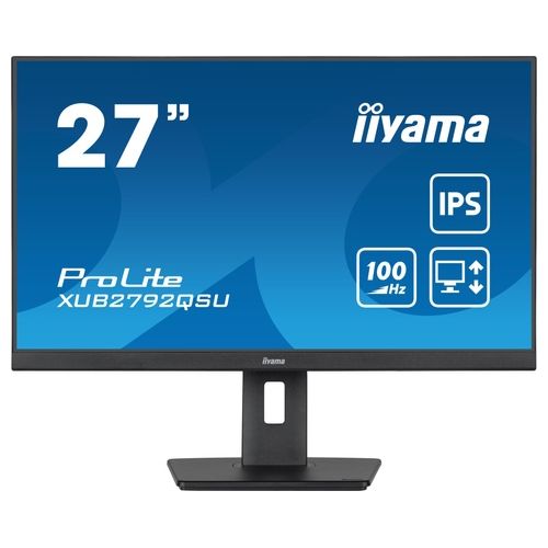 Iiyama ProLite Monitor PC 27" 2560x1440 Pixel Full HD LED Nero Opaco