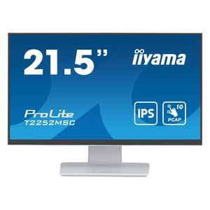 Iiyama ProLite Monitor PC 21.5" 1920x1080 Pixel Full HD LCD Touch Screen da Tavolo Bianco