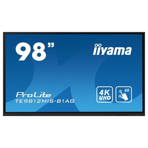 Iiyama PROLITE Pannello Digitale 98" LED Wi-Fi 400 cd/m² 4K Ultra HD Nero Touch Screen Processore Integrato Android 24/7