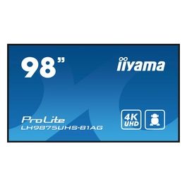 PROLITE Pannello Digitale 98" Led Wi-fi 500 Cd/m² 4k Ultra Hd Nero Processore Integrato Android 11 24/7
