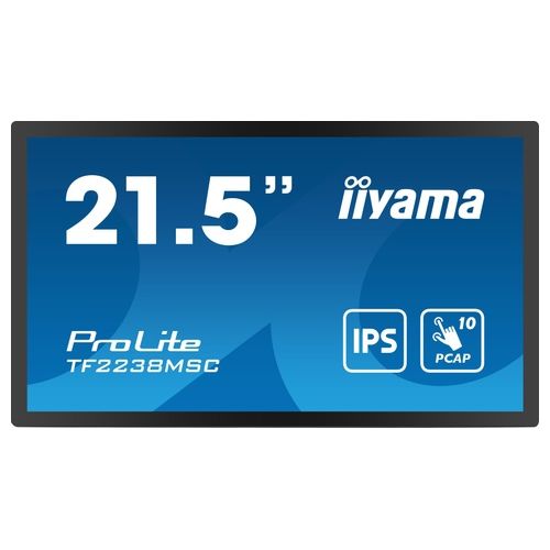 Iiyama PROLITE Pannello A Digitale 22" LED 600 cd/m² Full HD Nero Touch Screen
