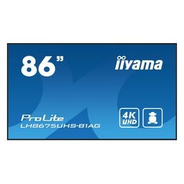 ProLite Pannello Piatto per Segnaletica Digitale 85.6" LCD Wi-Fi 500 cd/m² 4K Ultra HD Nero Processore Integrato Android 11 24/7