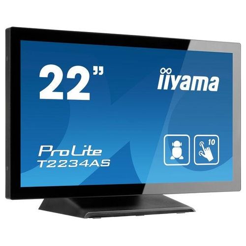 Iiyama ProLite T2234AS-B1 Monitor Pc 21.5" 1920x1080 Pixel Full Hd Touch Screen Multi Utente Nero