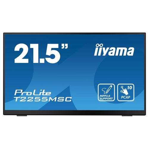 Iiyama ProLite T2255MSC-B1 Monitor Pc 21.5" 1920x1080 Pixel Full Hd Lcd Touch Screen Nero