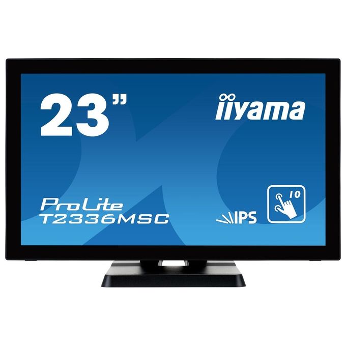 iiyama ProLite Monitor 23'' T2336MSC Projected Capacitive 1920 x 1080 Pixel Full HD Tempo di risposta 5 ms