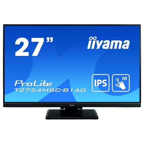 Iiyama ProLite T2754MSC-B1AG Monitor Pc 27" 1920x1080 Pixel Full Hd Led Touch Screen Multi Utente Nero